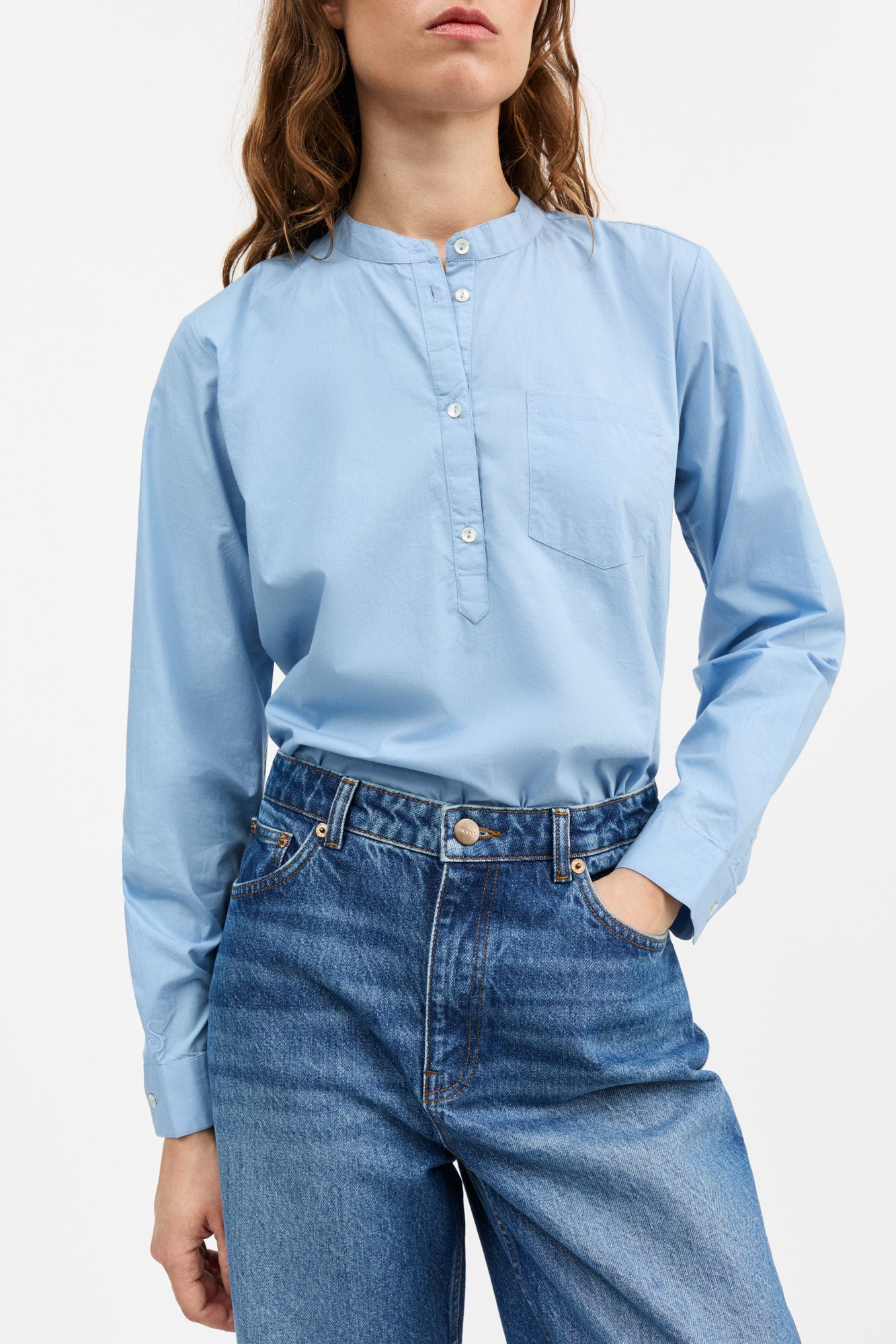 Skall Studio Agnes shirt Shirt Sky blue